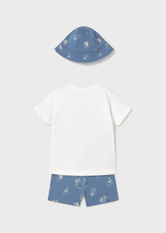 Infant Boy's Knit Set w/ Bucket Hat