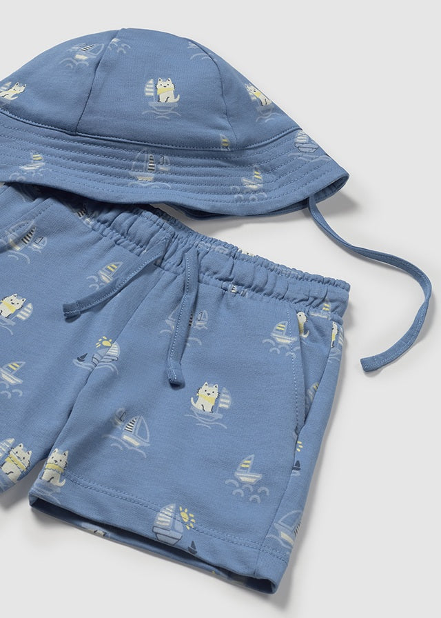 Infant Boy's Knit Set w/ Bucket Hat