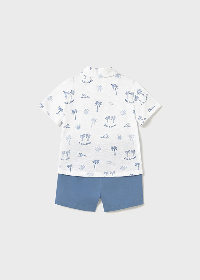Infant Boy's Blue Knit Set