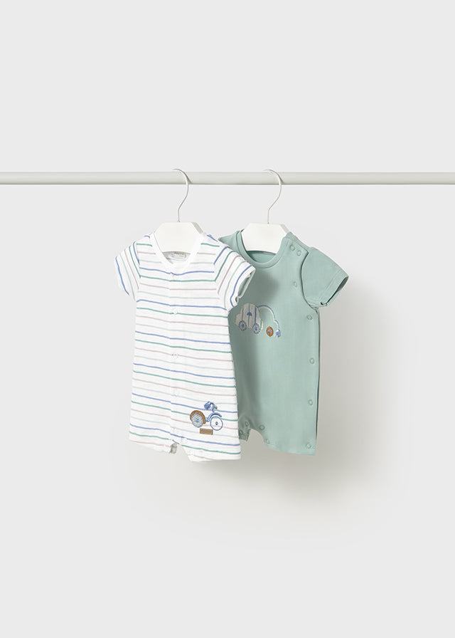 NB Boy 2 Set of Rompers