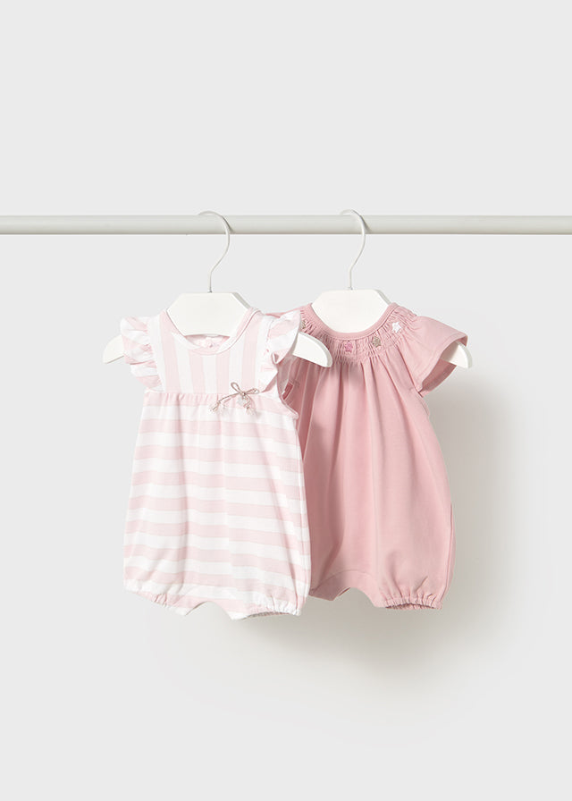 2-Piece Pink Bodysuit Set