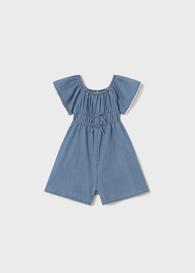 NB Girl Denim Romper