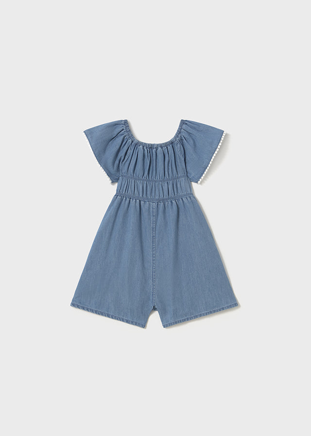 NB Girl Denim Romper