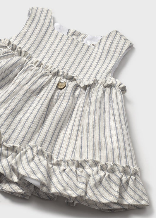 NB Girl Stripe Linen Dress