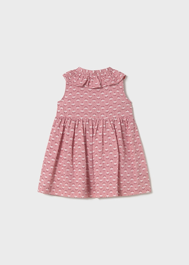 Infant Girl Printed Mauve Dress