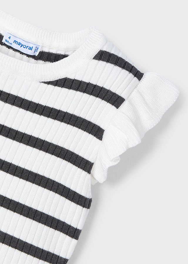 Girls Ribbed Knit Top