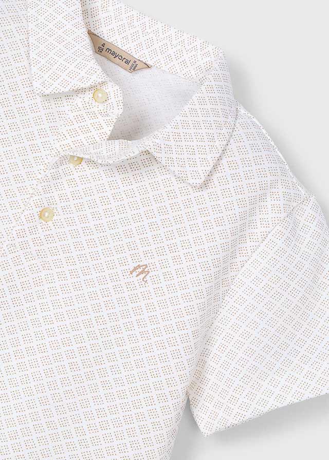 Boys Geometric Print Polo Shirt