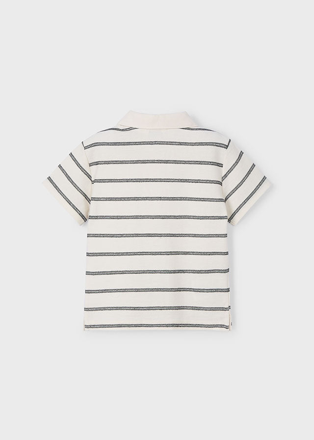 Boy Striped Polo Shirt w/ Pocket