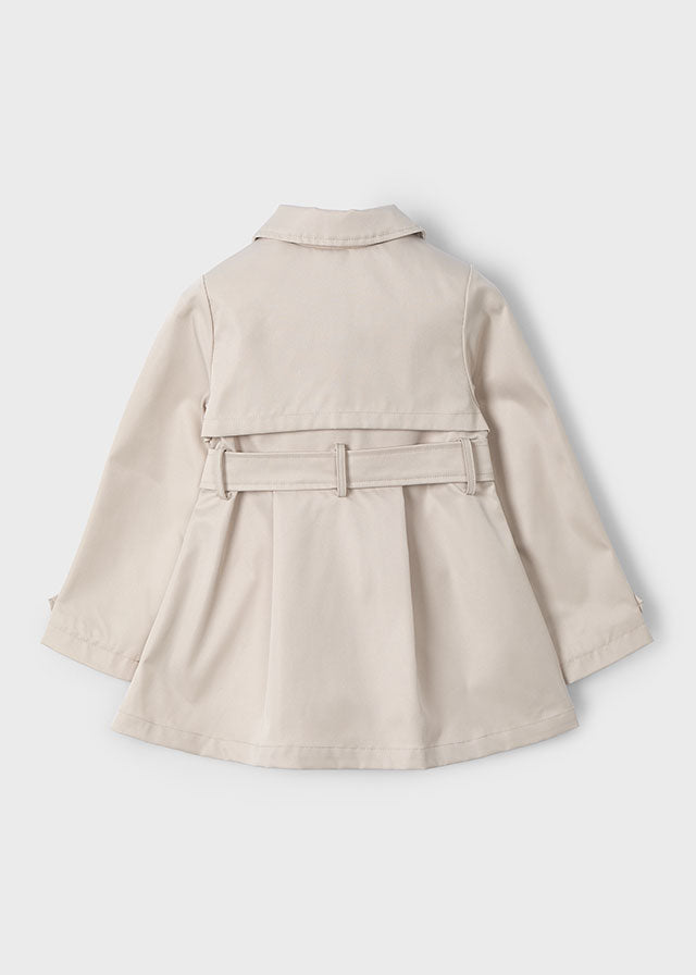 Girl's Tan Raincoat