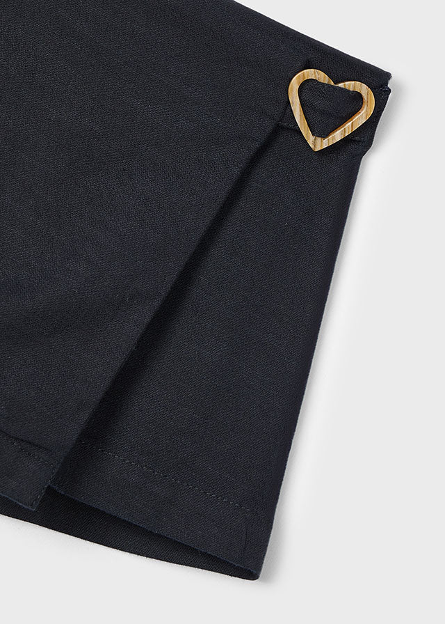 Girls Heart Buckle Skort