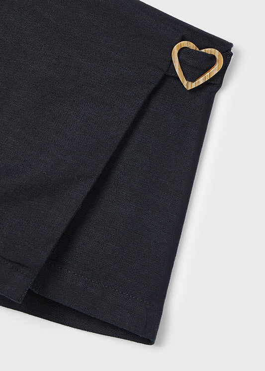Girls Heart Buckle Skort
