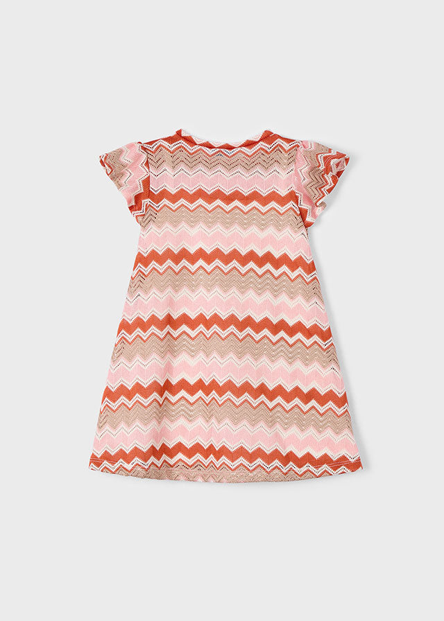 Girl's Zigzag Knitted Dress