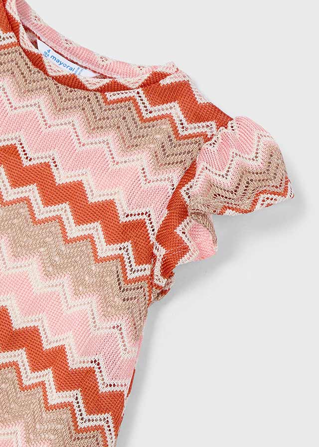 Girl's Zigzag Knitted Dress
