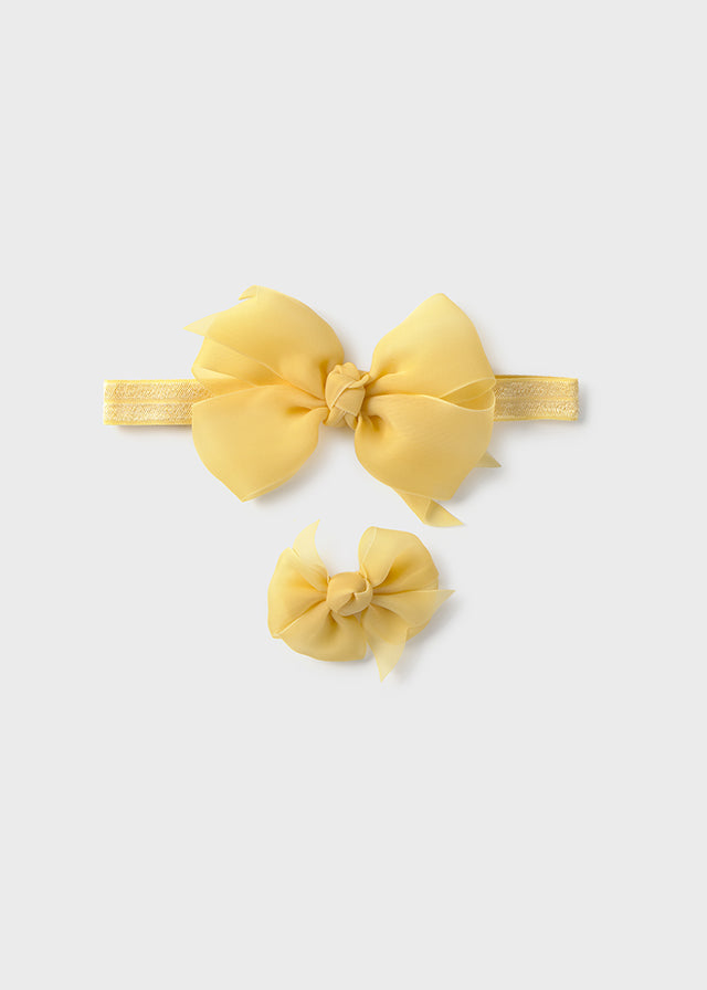 NB Headband and Bow Clip Set