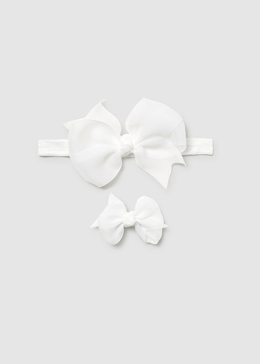 NB Headband and Bow Clip Set