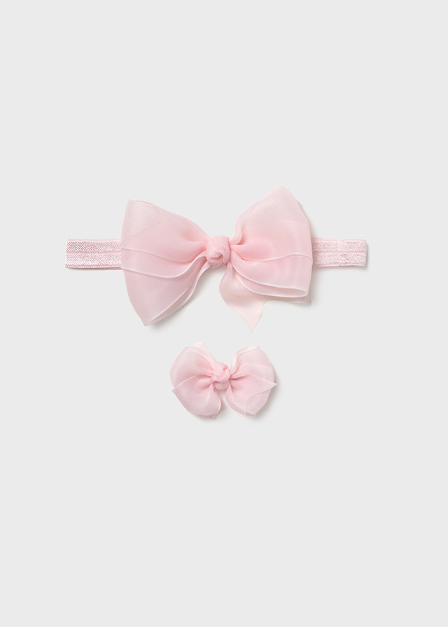NB Headband and Bow Clip Set
