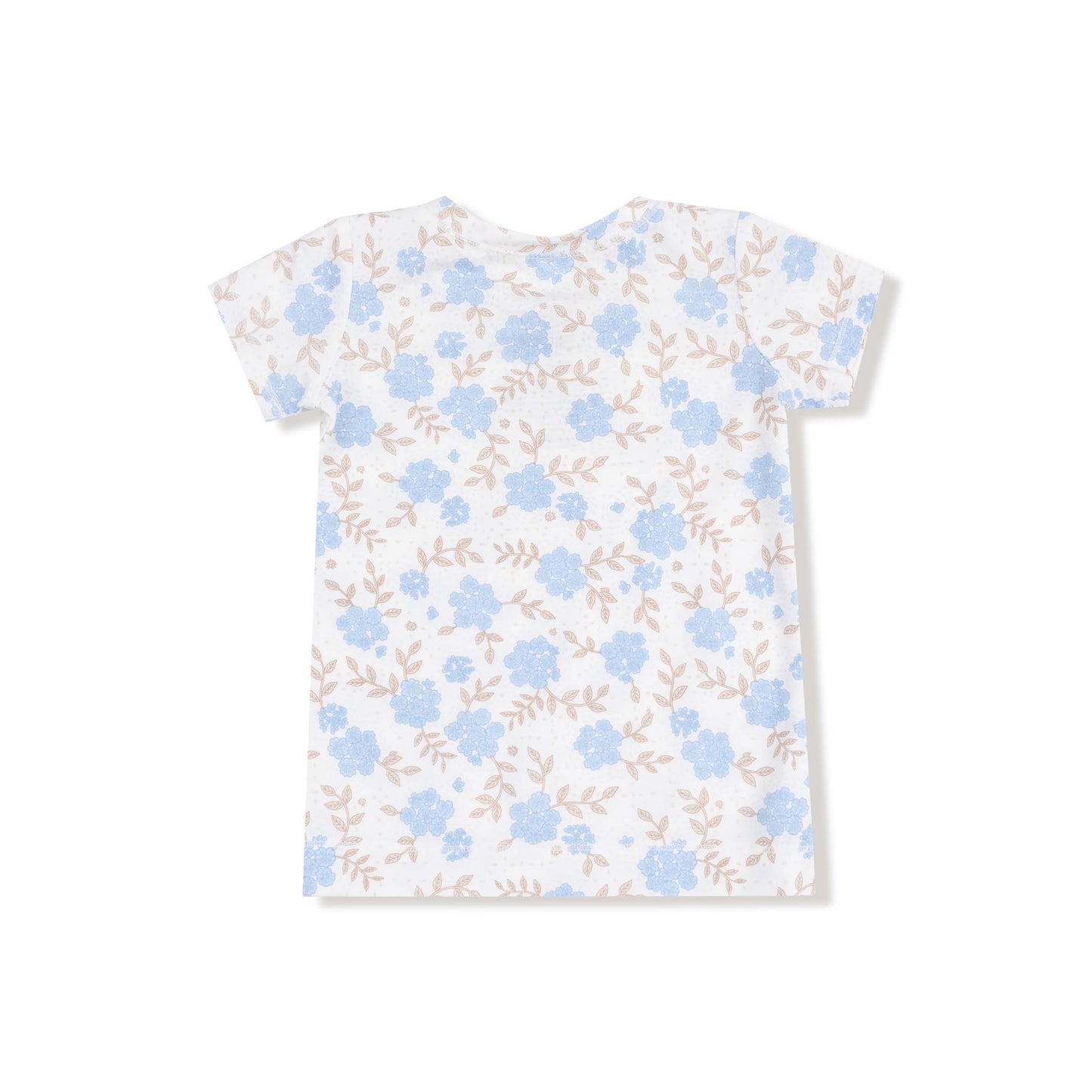 Baby Blue Floral S/s Loungewear Set