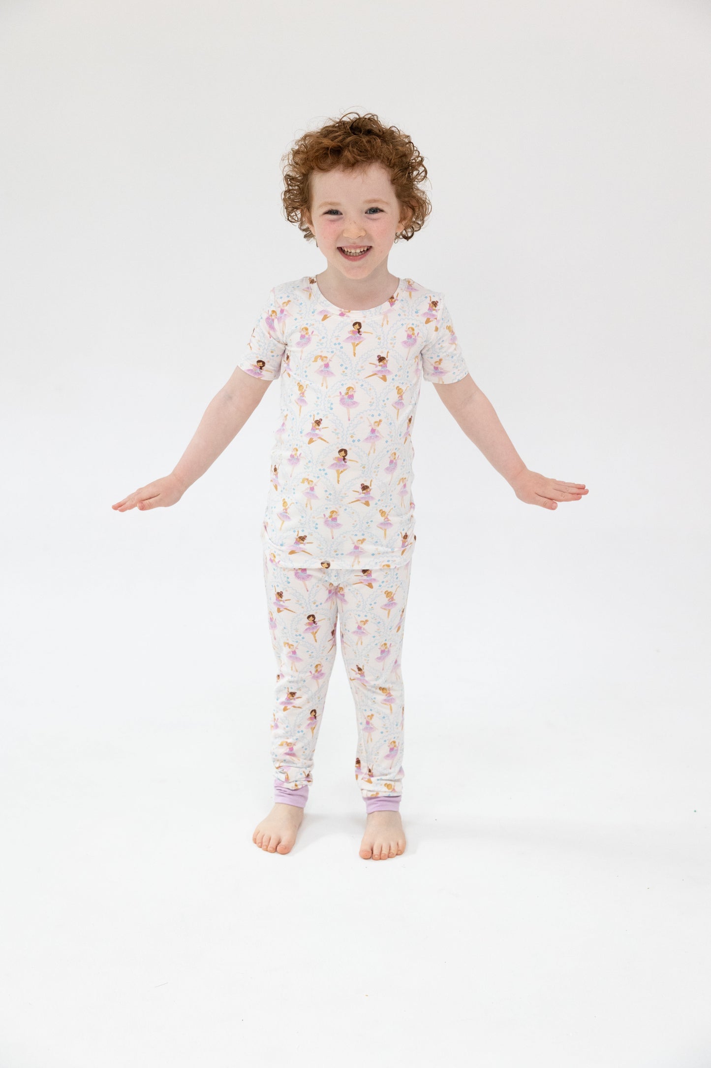 Bow Ballerinas S/s Lounge Wear Set