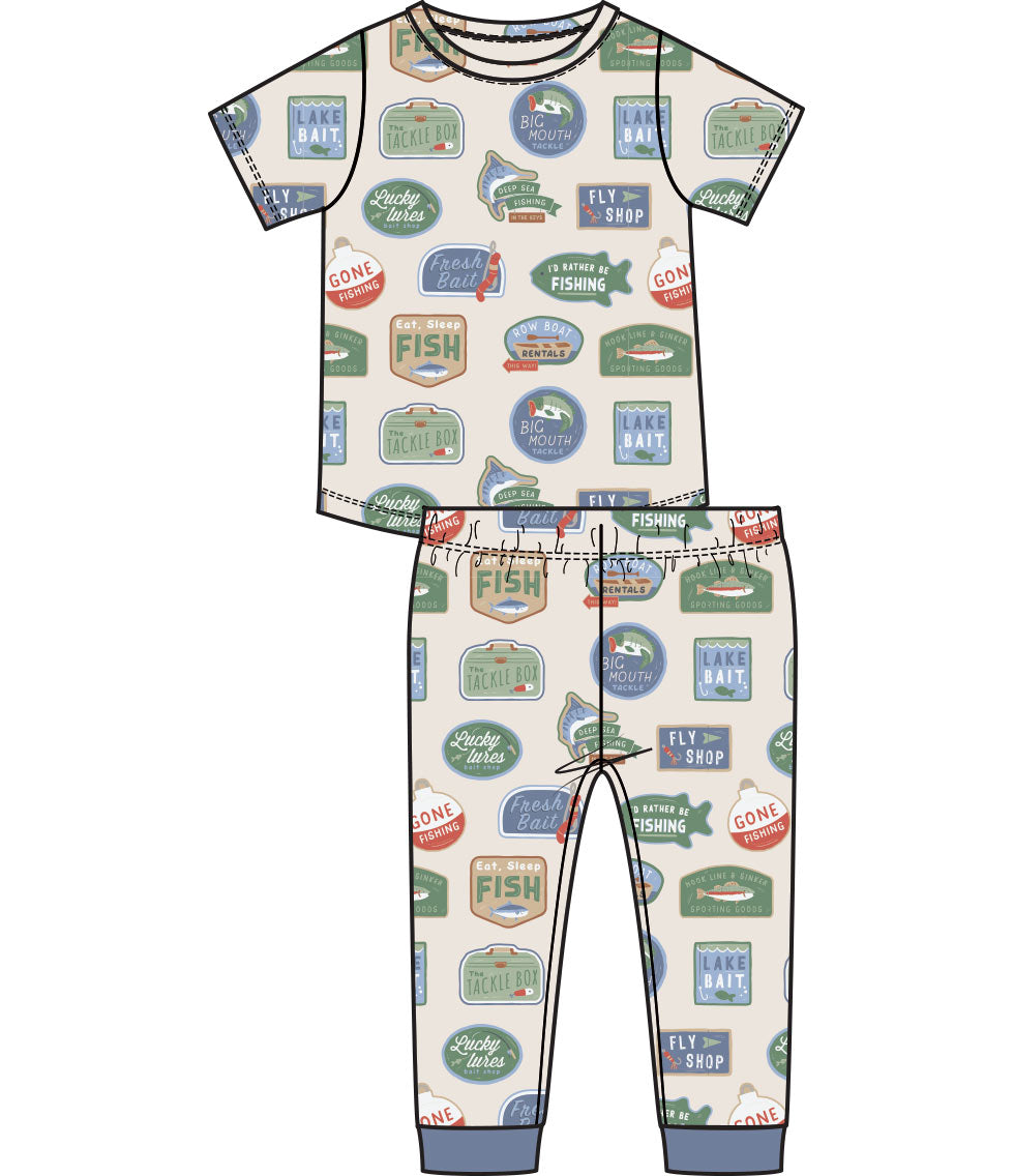 Bait Shop Signage S/s Lounge Wear Set
