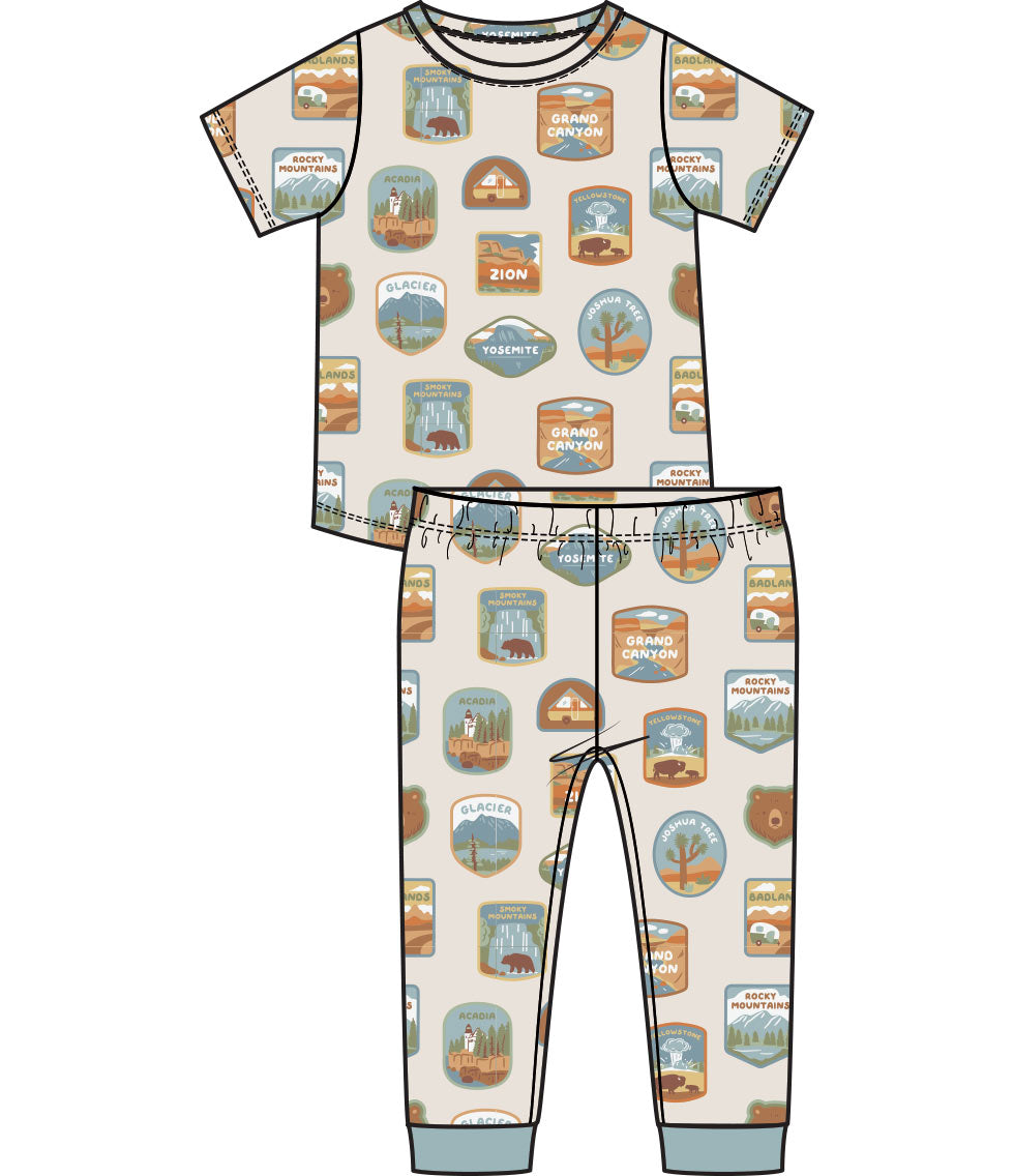 National Park Patches Lounge Wear Set