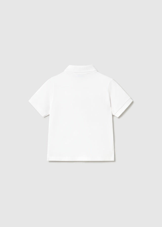 Infant Boy White Basic Polo