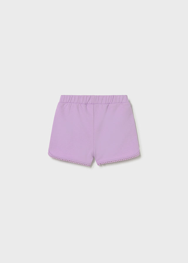 Infant Girl Lilac Chenille Shorts