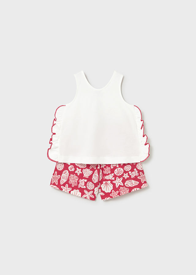Infant Girl Coral Inspired Set