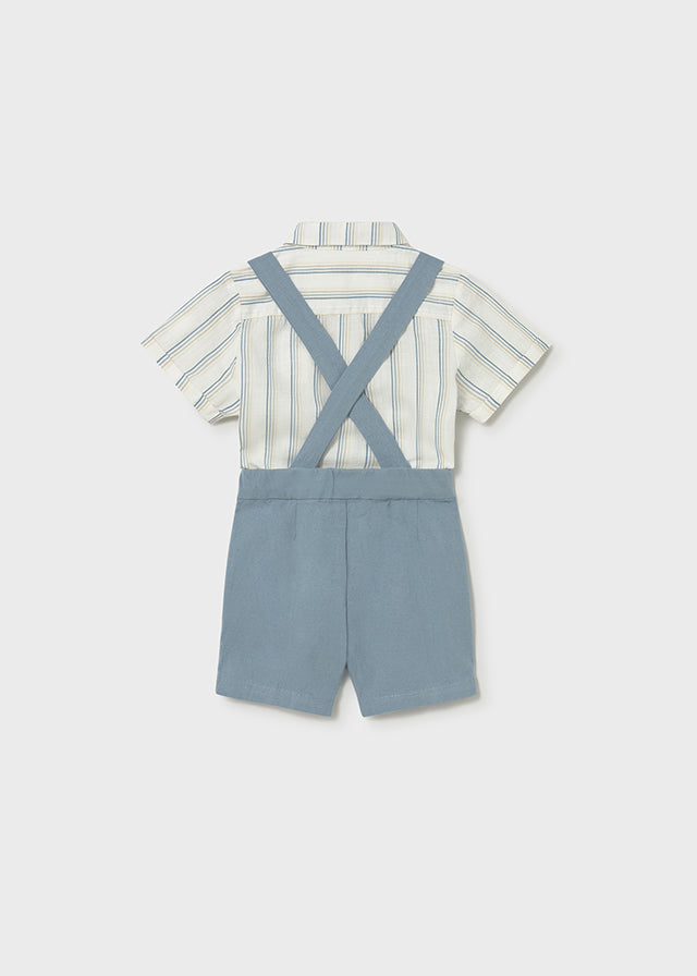 Infant Boy 3pc Bermuda Linen Set
