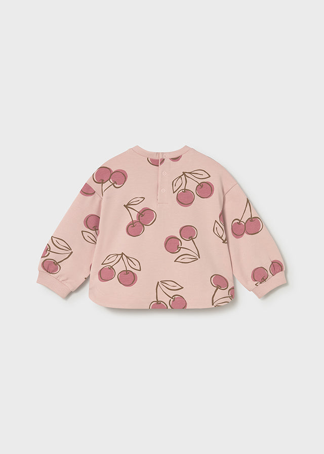Infant Girl Cherry Pullover