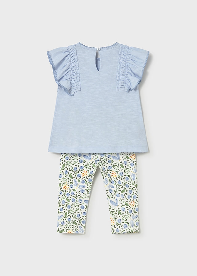 Infant Girl Sky Floral Set