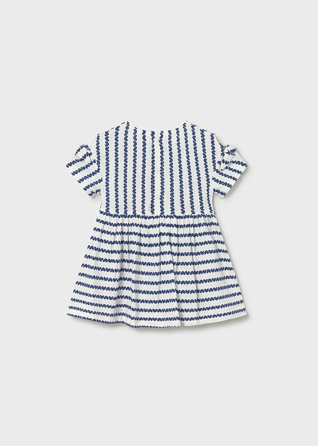 Infant Girl Striped Dress w/ Bag