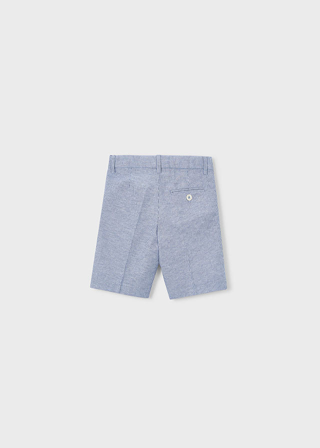 Boys Striped Linen Capris