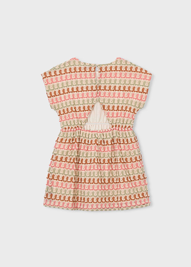Girl Tangerine Knit Dress