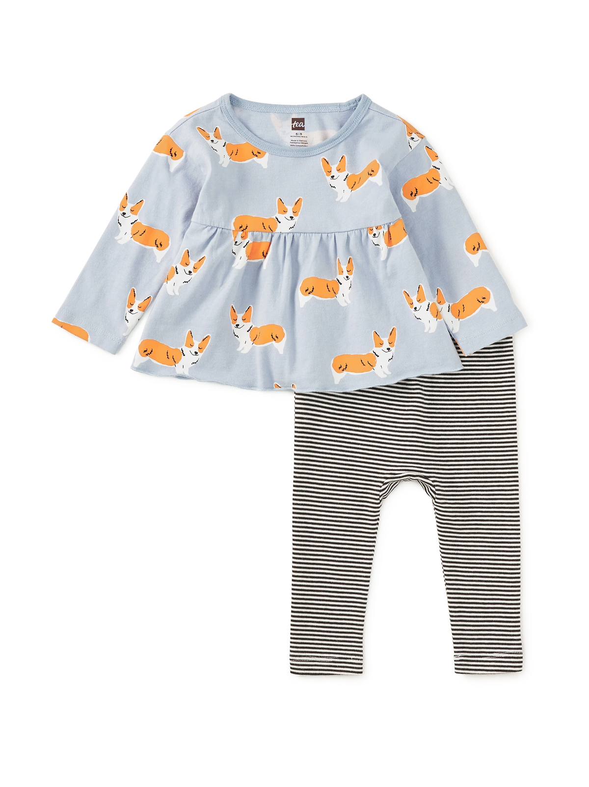 Infant Girl Corgis 2Pc Set