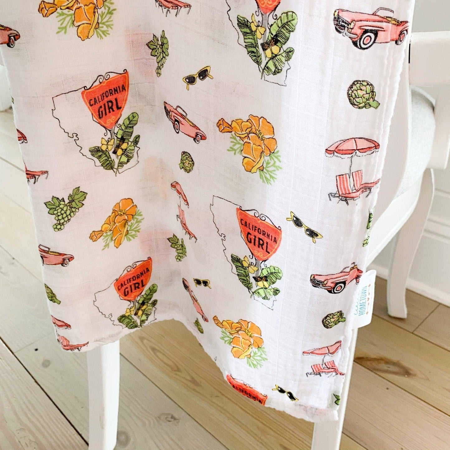 California Girl Muslin Swaddle
