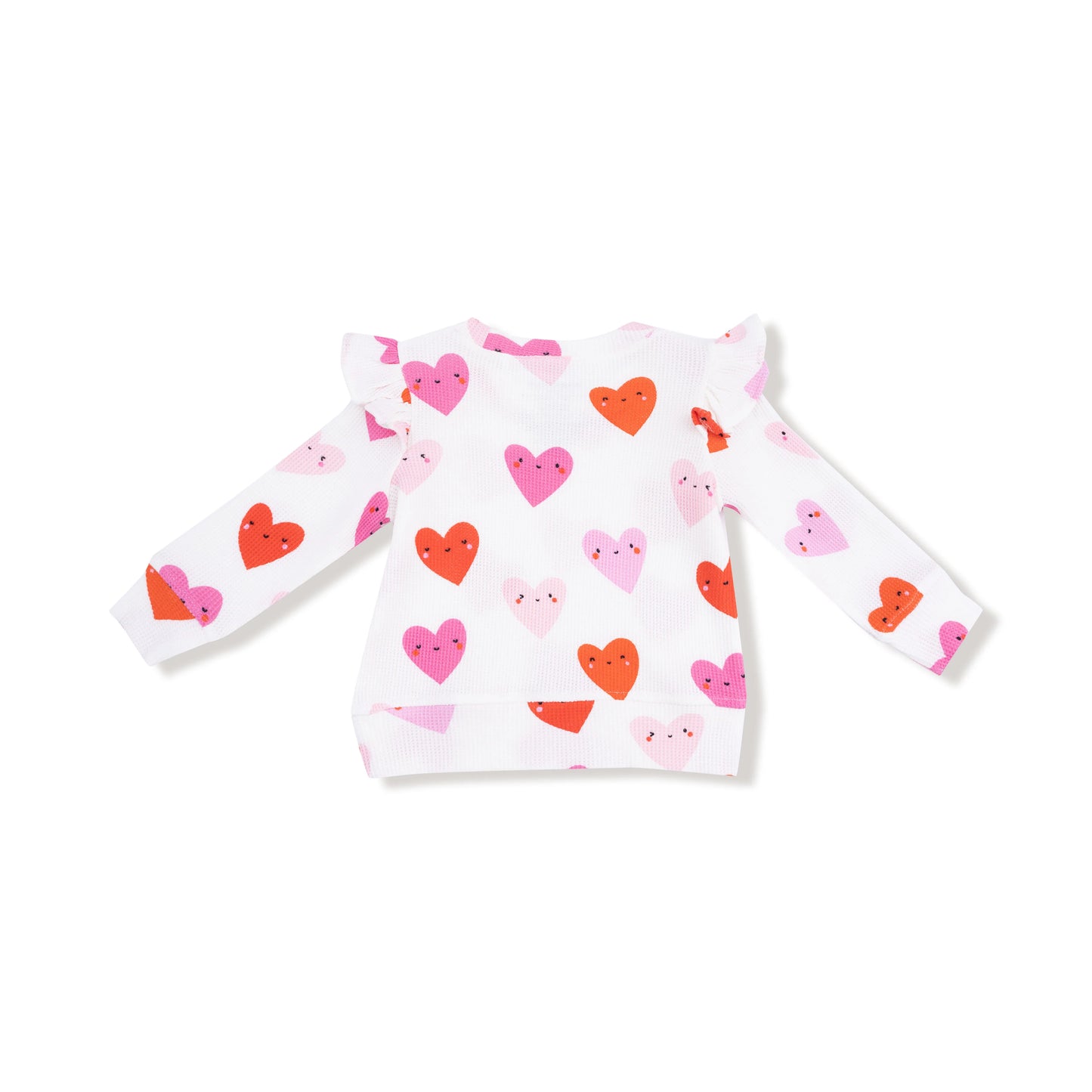 Happy Hearts Ruffle Sleeve Top