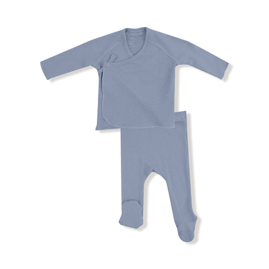 Blue Blizzard Footed Kimono