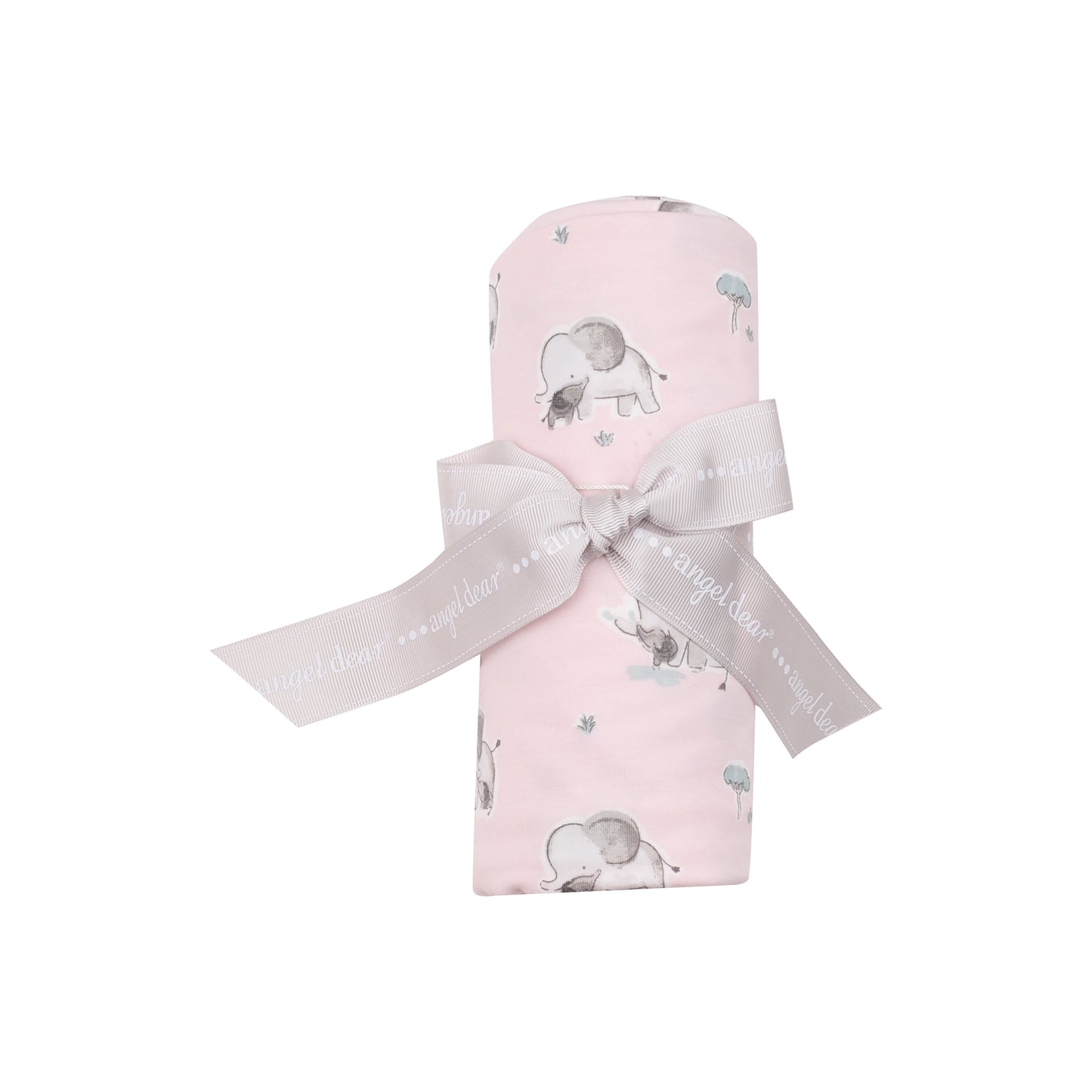 Pink Elephant Swaddle Blanket