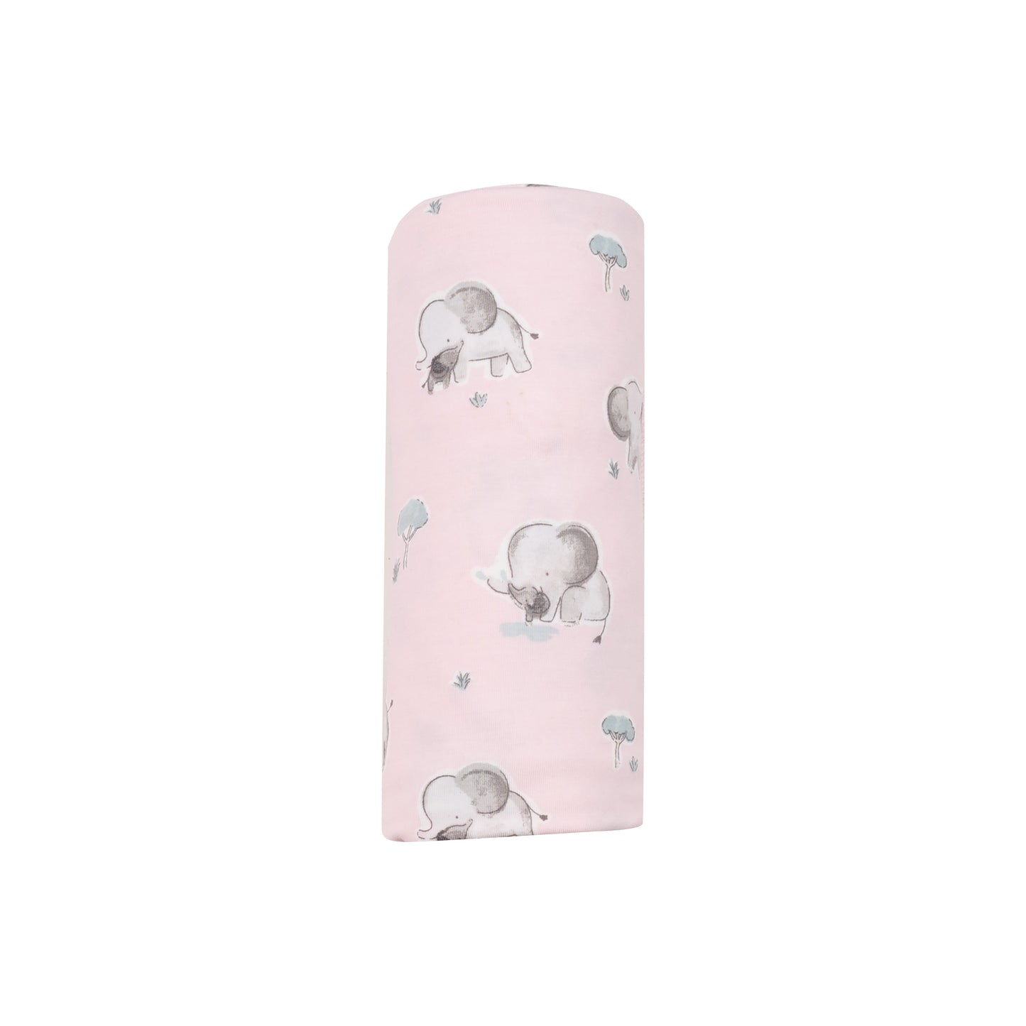 Pink Elephant Swaddle Blanket