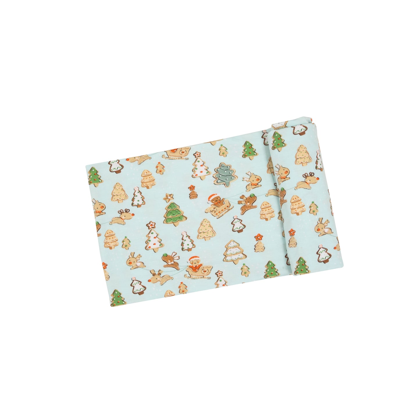 Gingerbread Sleigh Swaddle Blanket