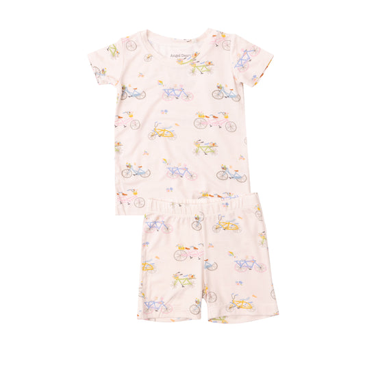Pink Bikes Short Lounge Wear Set
