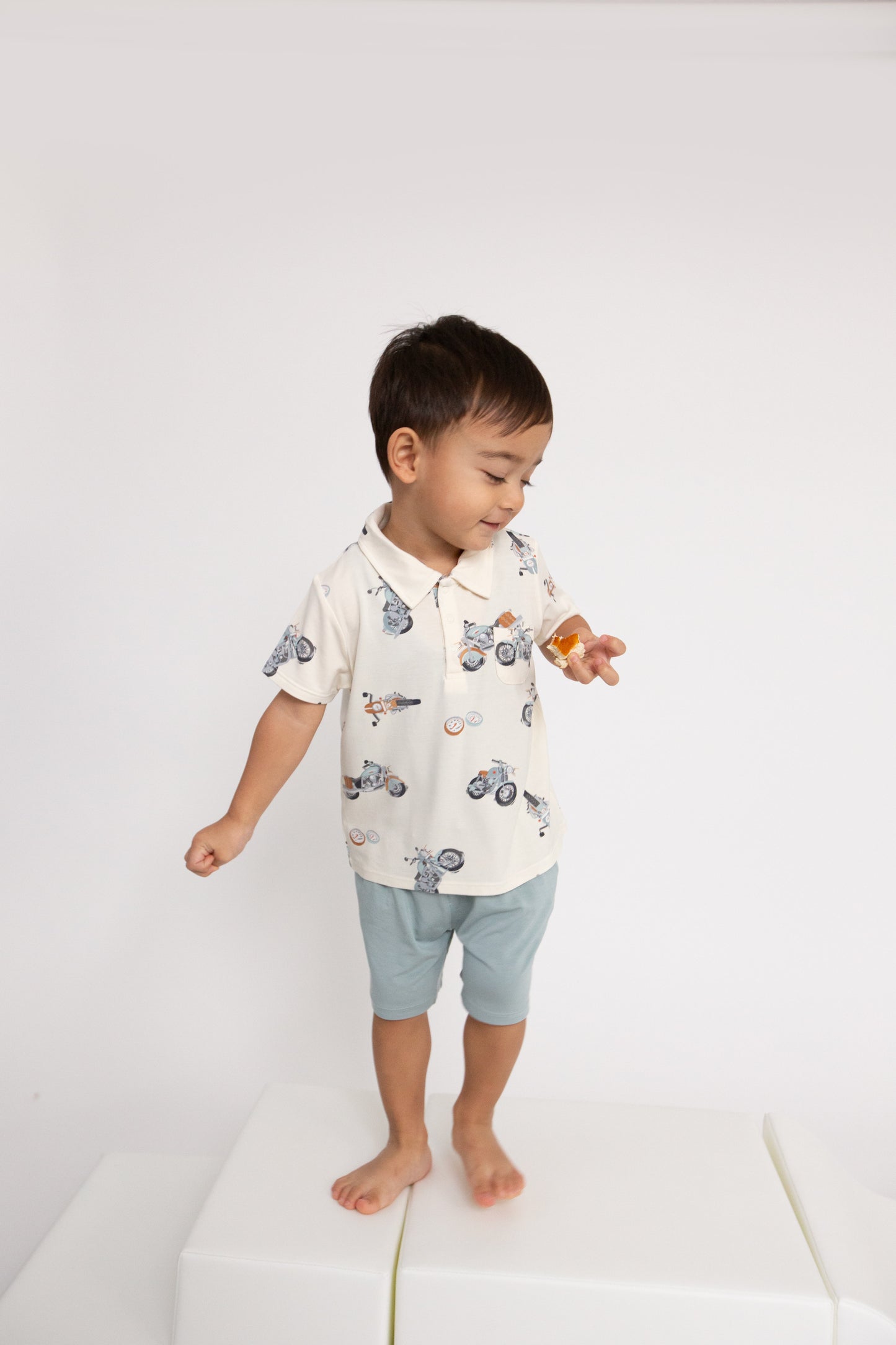 Vintage Motorcycles Polo Shirt & Short Set