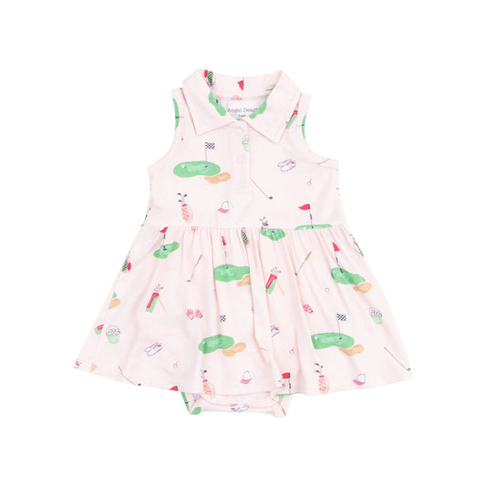 Pink Golf Things Polo Dress
