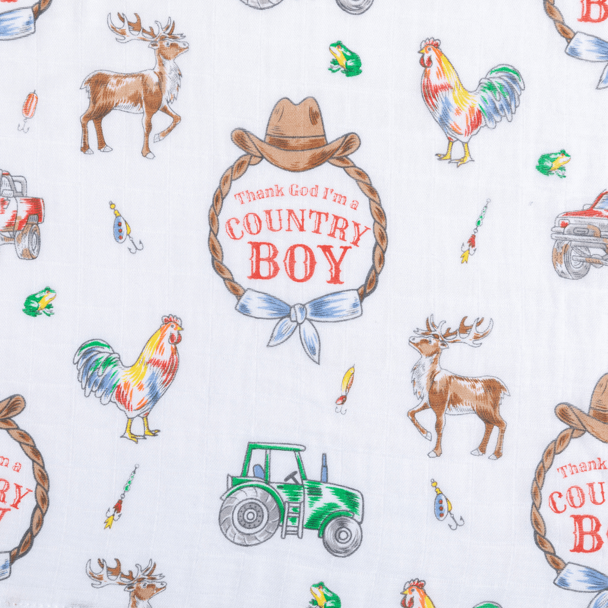Country Boy Muslin Swaddle