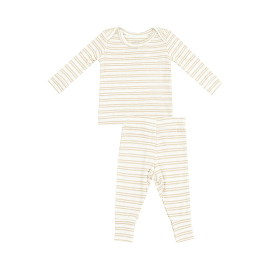 Stripe Tan Lounge Wear Set