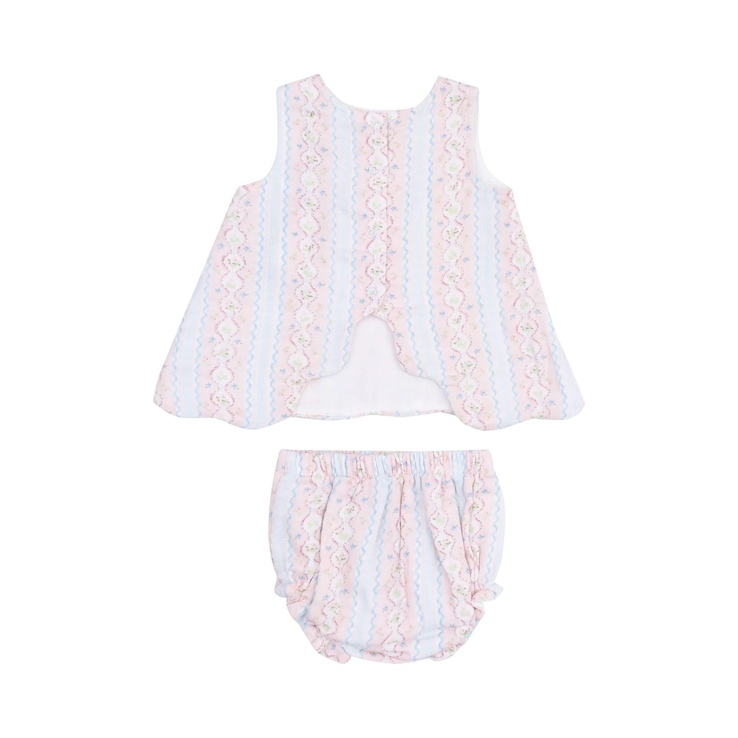Floral Scallop Top and Bloomer