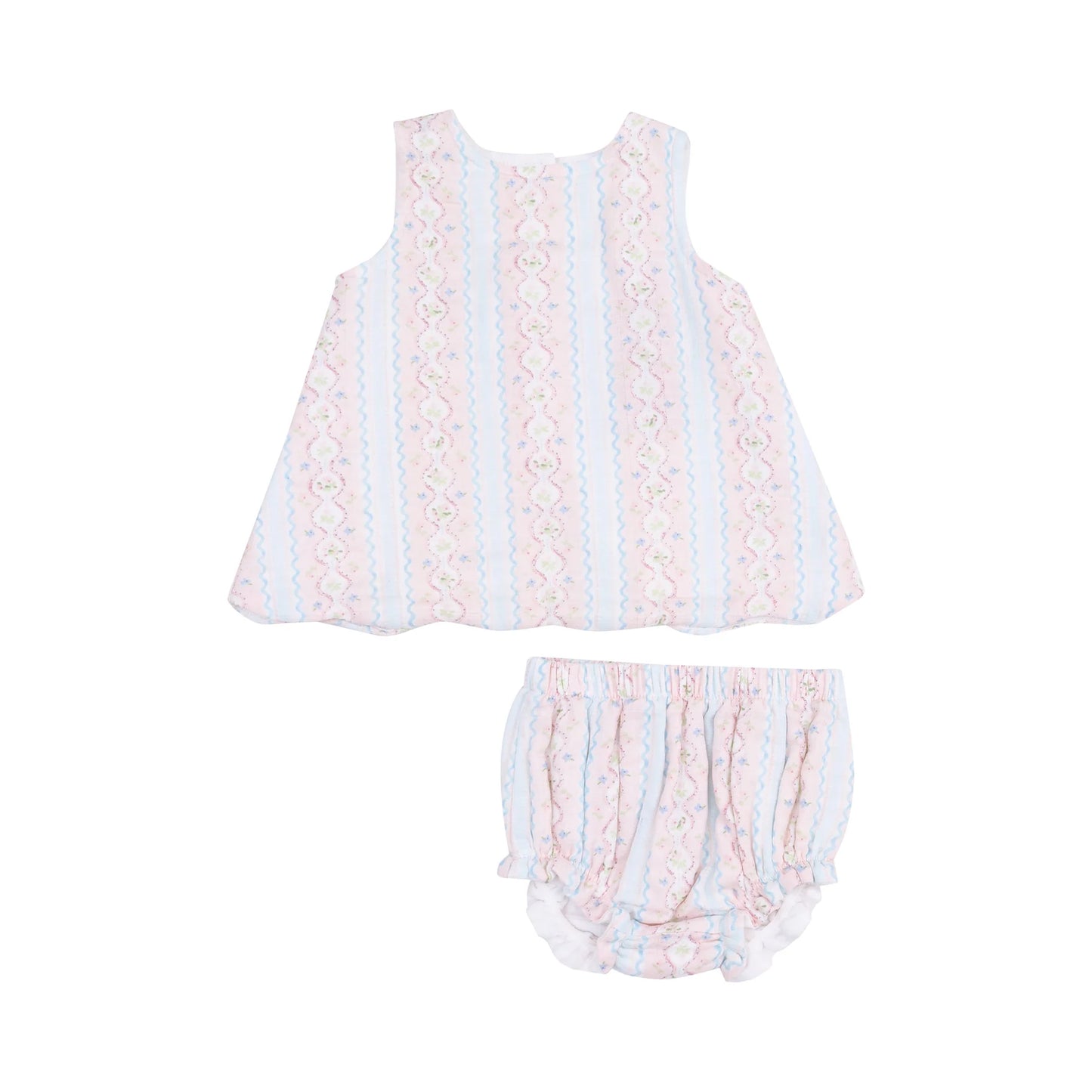 Floral Scallop Top and Bloomer