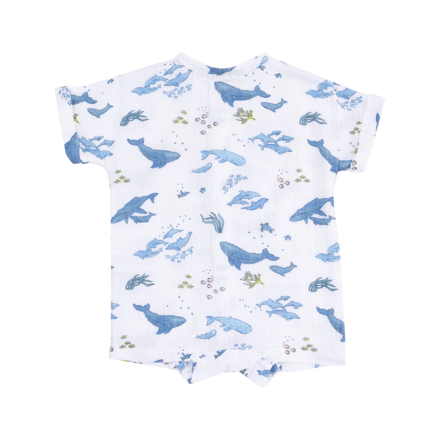Watercolor Blue Whales Shortie