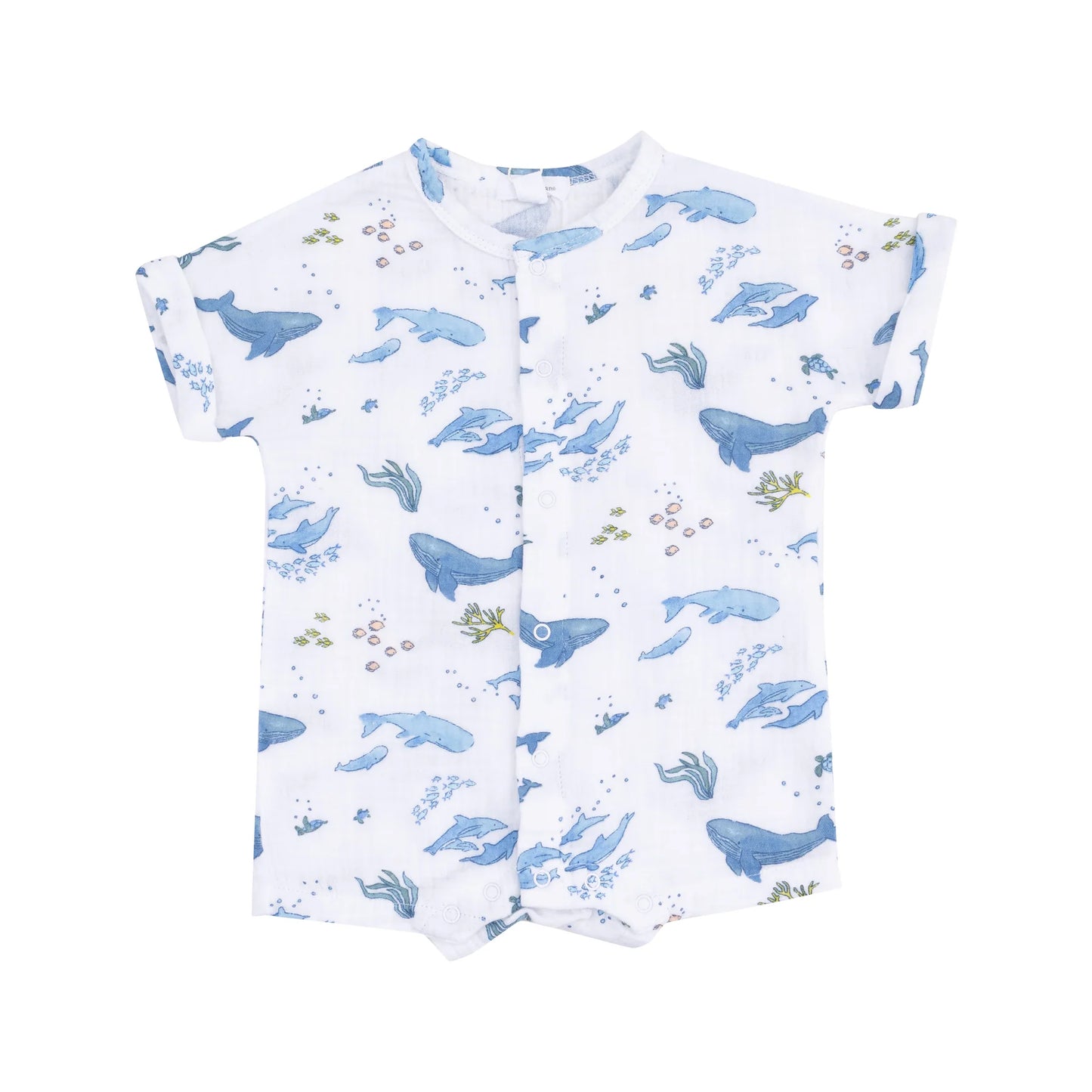Watercolor Blue Whales Shortie
