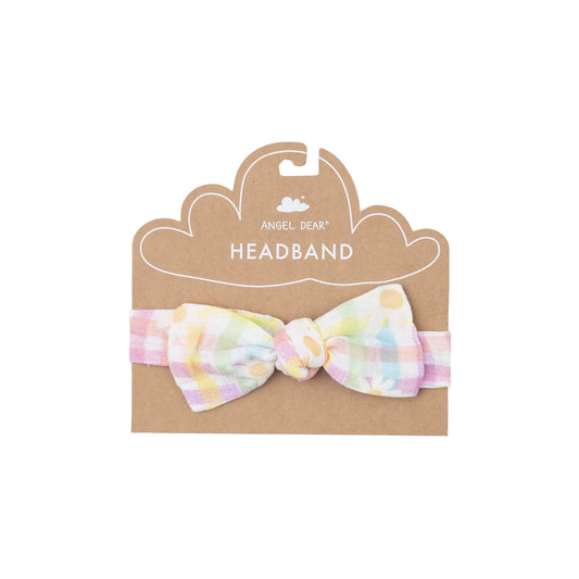 Gingham Daisy Headband